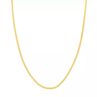 Herringbone Gold Necklace (2.7mm, 16 inches)