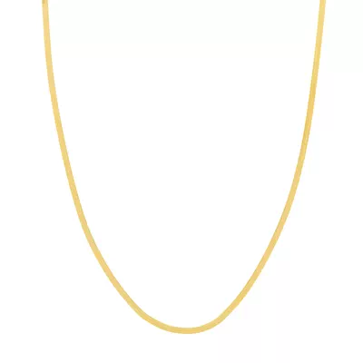 Herringbone Gold Necklace (2.7mm, 16 inches)