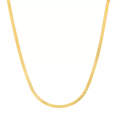 Herringbone Gold Necklace (5.1 mm, 18 inches)