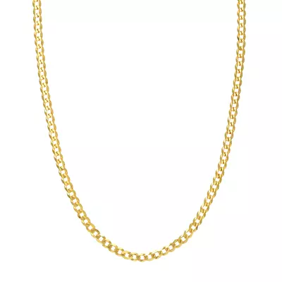 Curb Chain Gold Necklace (4.95mm, 22 inches)