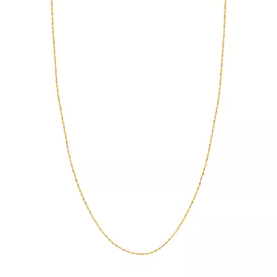 Two-Tone Twisted Link Gold Chain (1.35mm)