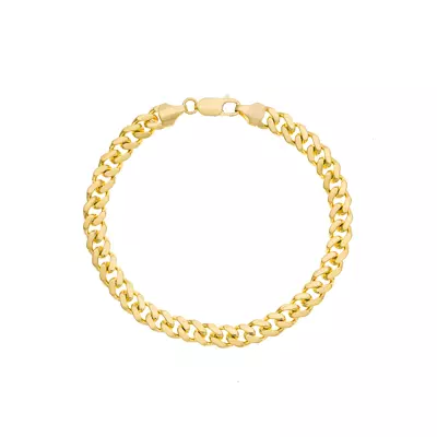 Miami Cuban Chain Gold Bracelet (7.3mm, 8.5 inches)