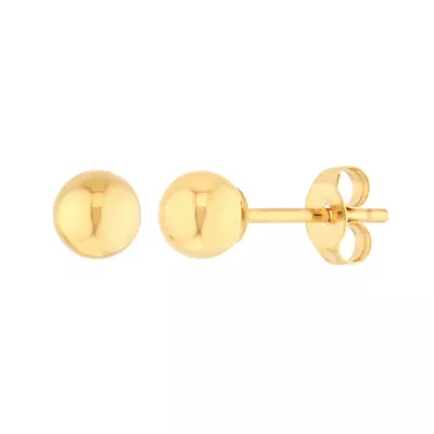 Ball Stud Earrings (4 mm)