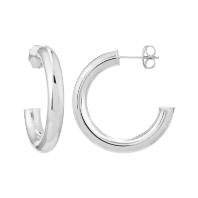 Classic Silver Hoop Earrings