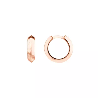 Knife-Edge Gold Huggie Earrings