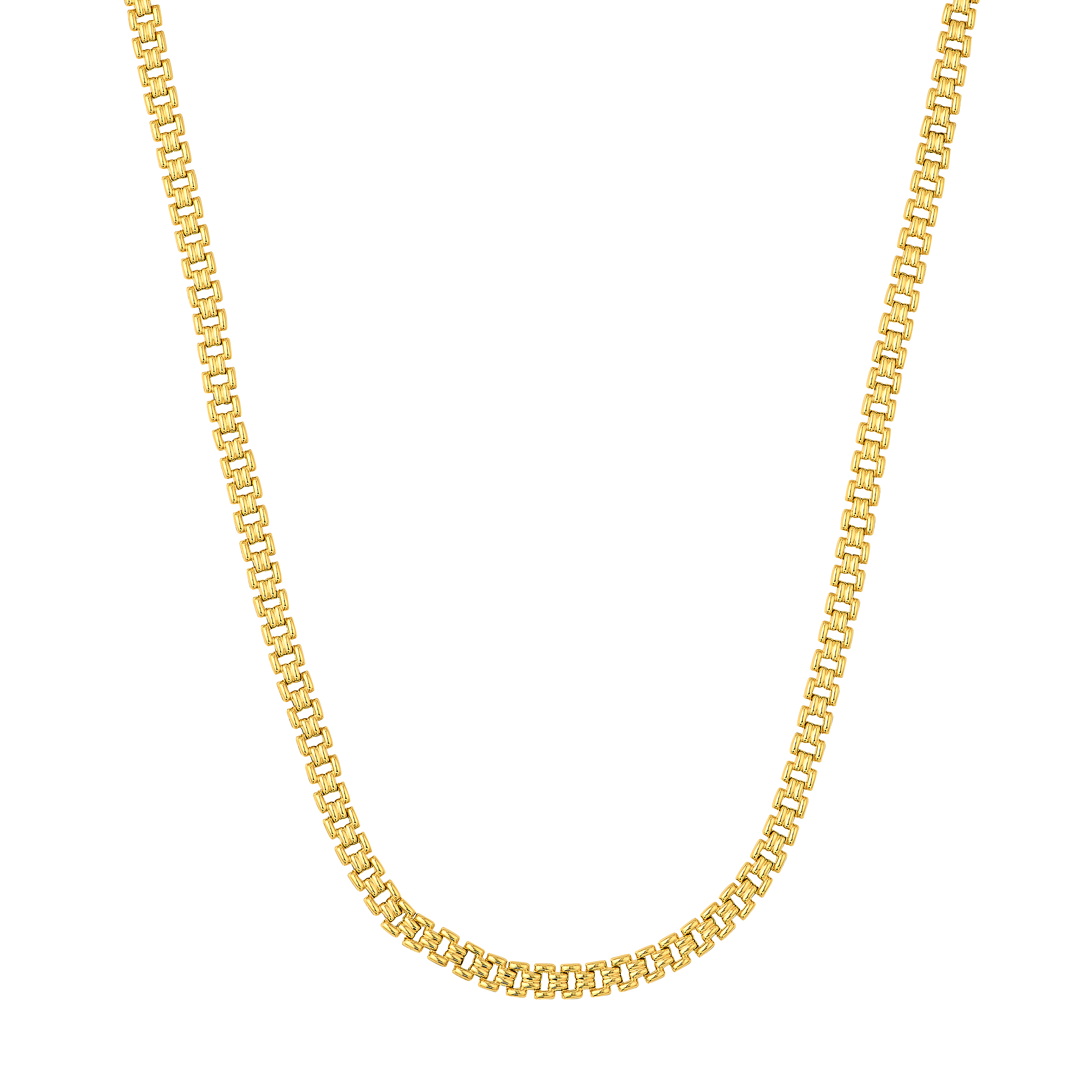 Railroad Link Gold Chain