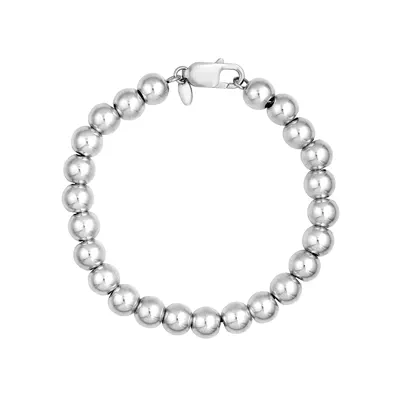 Beaded Silver Bracelet