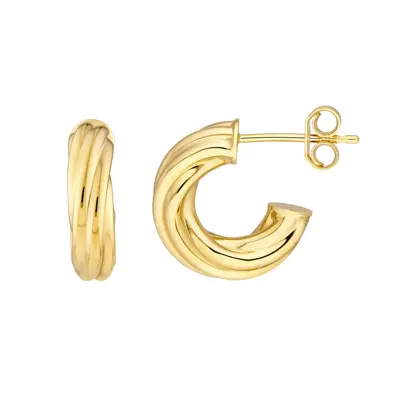 Bombe Gold Huggie Earrings