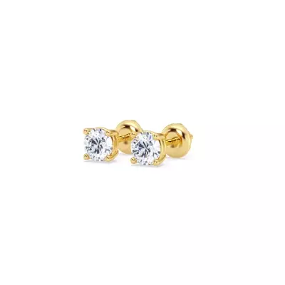 Diamond Stud Screw-Back Earrings (1/2 ct. tw.)