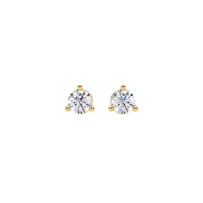 Three-Prong Martini Diamond Screw-Back Earrings (1/2 ct. tw.)