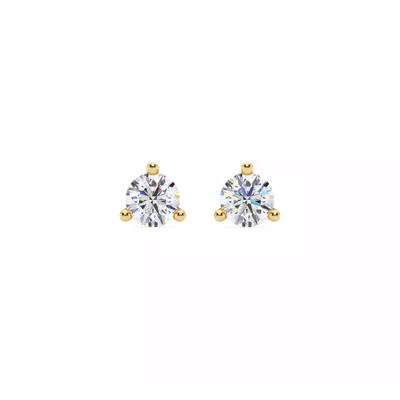 Three-Prong Martini Diamond Screw-Back Earrings (3/4 ct. tw.)