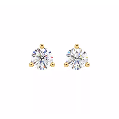 Three-Prong Martini Diamond Screw-Back Earrings (2 ct. tw.)
