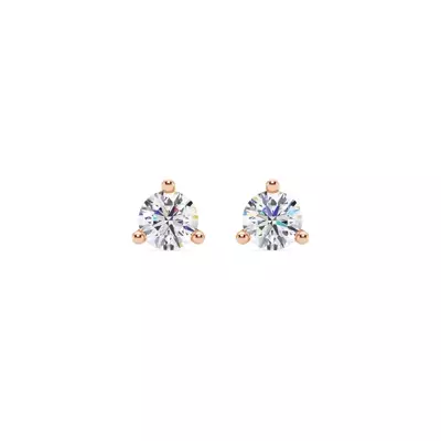 Three-Prong Martini Diamond Screw-Back Earrings (3/4 ct. tw.)