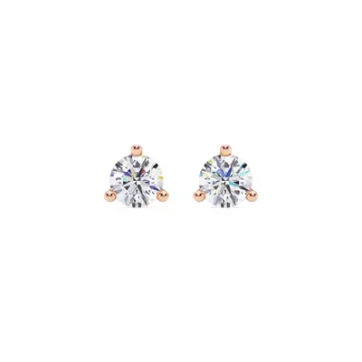 Three-Prong Martini Diamond Screw-Back Earrings (1 ct. tw.)