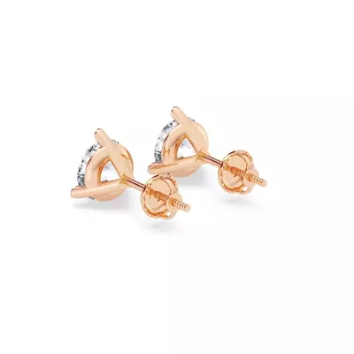 Three-Prong Martini Diamond Screw-Back Earrings (2 ct. tw.)