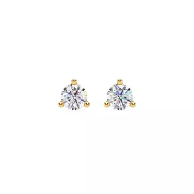Three-Prong Martini Diamond Screw-Back Earrings (3/4 ct. tw.)