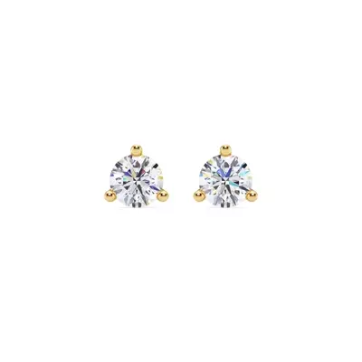 Three-Prong Martini Diamond Screw-Back Earrings (1 ct. tw.)