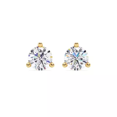 Three-Prong Martini Diamond Screw-Back Earrings (3 ct. tw.)