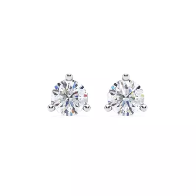 Three-Prong Diamond Martini Earrings (2 ct. tw.)