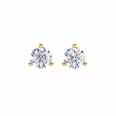 Three-Prong Diamond Martini Earrings (2 ct. tw.)