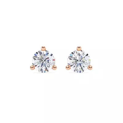 Three-Prong Diamond Martini Earrings (2 ct. tw.)