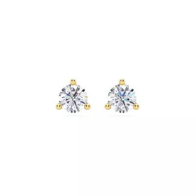 Three-Prong Diamond Martini Earrings (1 ct. tw.)