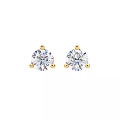 Three-Prong Diamond Martini Earrings (2 ct. tw.)