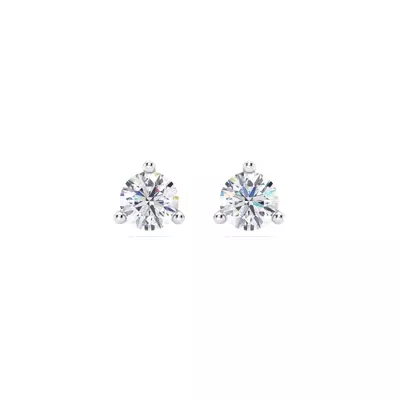 Three-Prong Diamond Martini Earrings (1 ct. tw.)