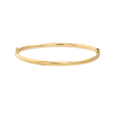 Lustre Cut Gold Bangle