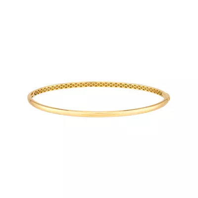 Honeycomb Gold Bangle