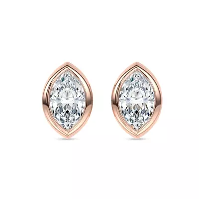 Maravina Marquise Bezel Lab Diamond Stud Earrings by Christian Siriano (.32 ct. tw.)