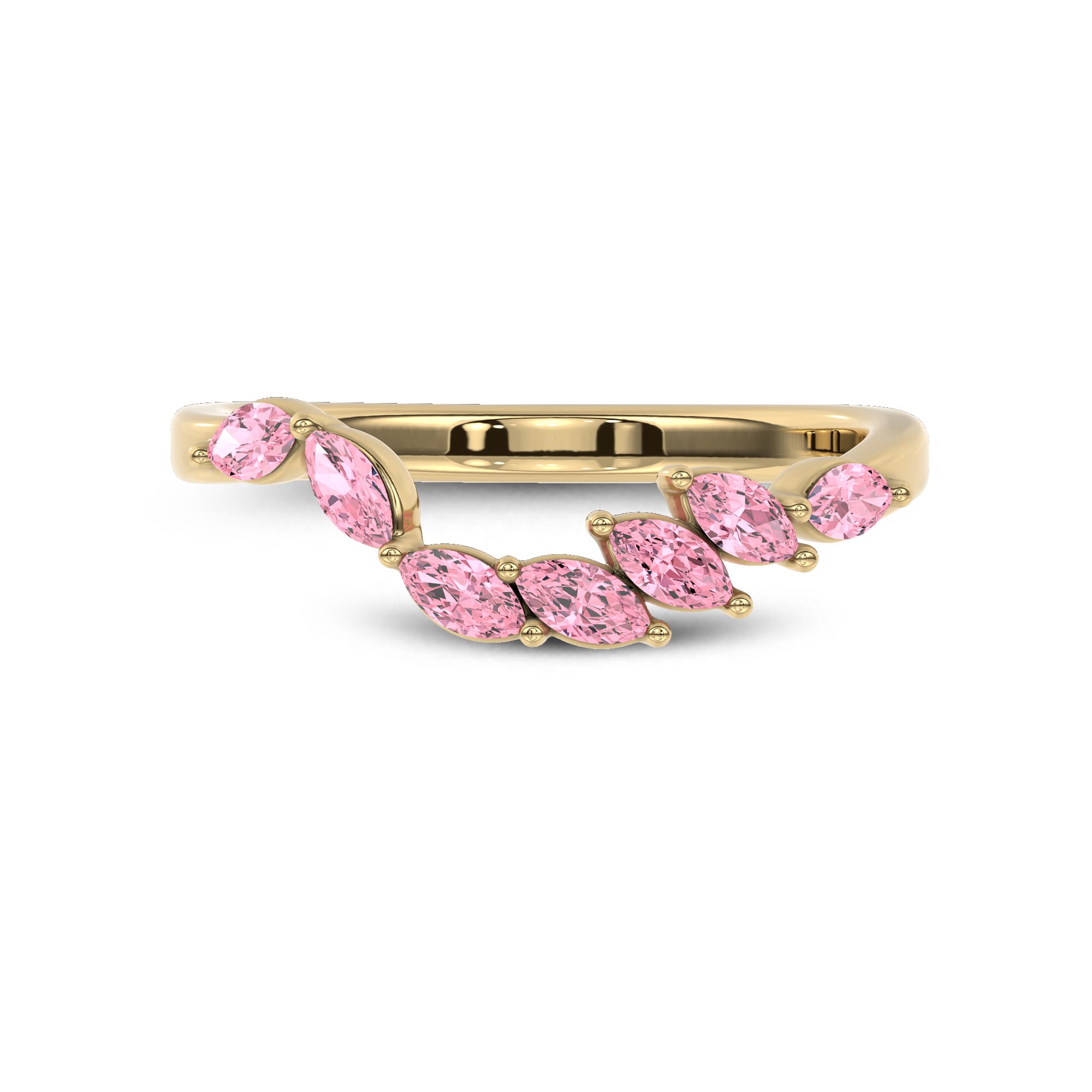 Envol Pink Sapphire Contoured Lab Band by Christian Siriano