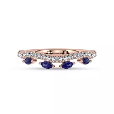 Embellis Sapphire Lab Band by Christian Siriano