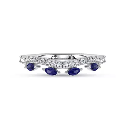 Embellis Sapphire Lab Band by Christian Siriano