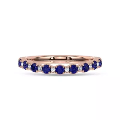 Sonata Sapphire & Lab Diamond Band by Christian Siriano