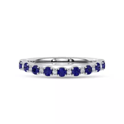 Sonata Sapphire & Lab Diamond Band by Christian Siriano