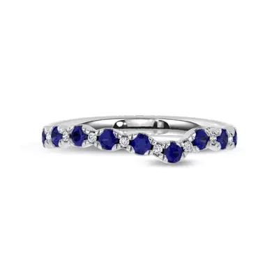 Nocturne Sapphire & Diamond Band by Christian Siriano