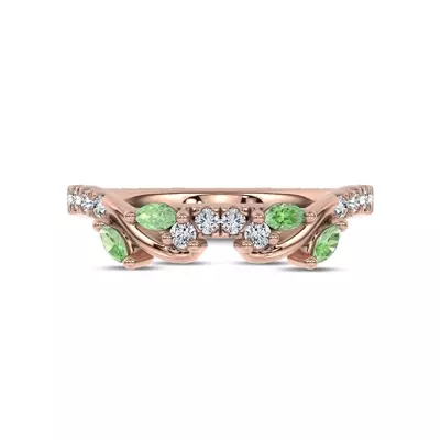 Hayden Tsavorite And Diamond Band