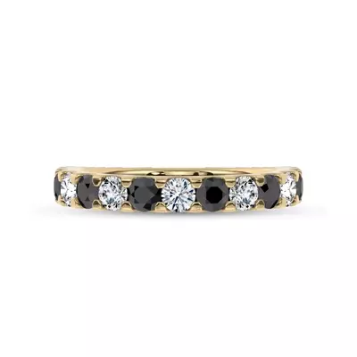 Jules Black & White Lab Diamond Band (1 ct. tw.)