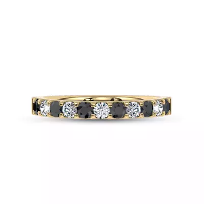 Jules Black & White Lab Diamond Band (1/2 ct. tw.)
