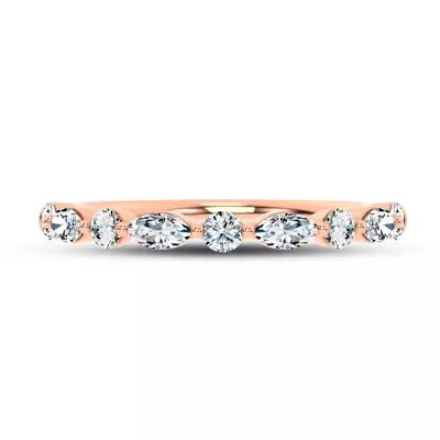 Serenity Marquise And Round Diamond Band