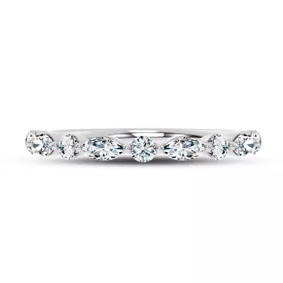 Serenity Marquise And Round Diamond Band