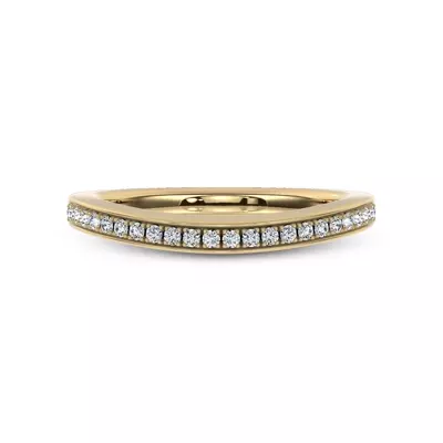 Jenna Contour Pavé Band