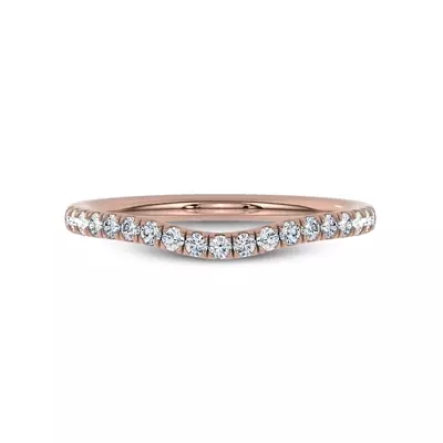 Marcelle Curved Pavé Lab Diamond Band