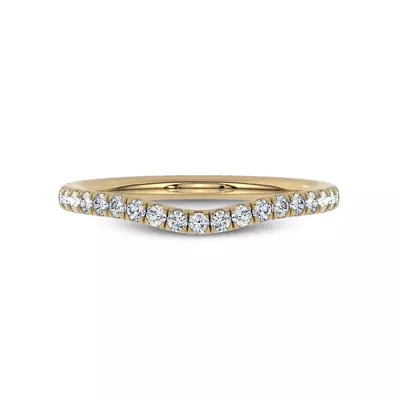 Marcelle Contoured Pavé Diamond Band