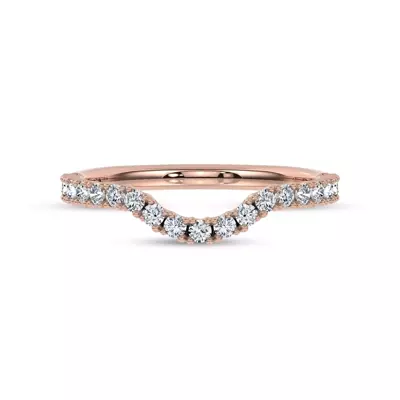 C‑Prong Curved Pavé Lab Band by Christian Siriano