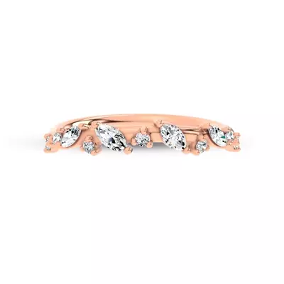 Hayley Scattered Lab Diamond Band