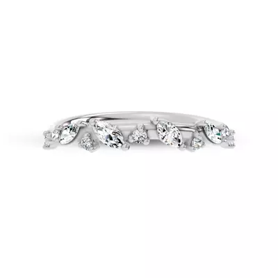 Hayley Scattered Diamond Band