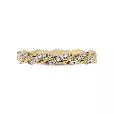 Woven Love Pavé Lab Ininity Band by Christian Siriano