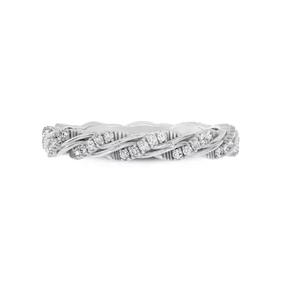 Woven Love Pavé Ininity Band by Christian Siriano